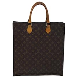 Louis Vuitton-LOUIS VUITTON Monogram Sac Plat Handtasche M51140 LV Auth 72455-Monogramm