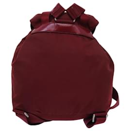 Prada-PRADA Backpack Nylon Red Auth 71852-Red