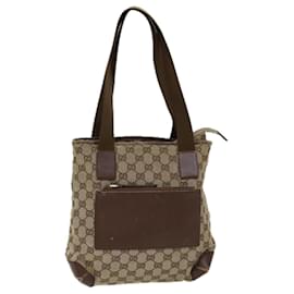 Gucci-GUCCI Borsa tote in tela GG Beige 28893 auth 71807-Beige