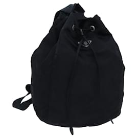 Prada-PRADA Backpack Nylon Black Auth 72810-Black