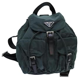 Prada-PRADA Backpack Nylon Green Auth 71857-Green