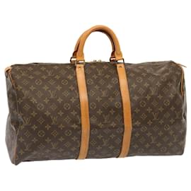 Louis Vuitton-Louis Vuitton-Monogramm Keepall 55 Boston Bag M.41424 LV Auth 71471-Monogramm
