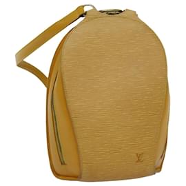 Louis Vuitton-LOUIS VUITTON Epi Mabillon Backpack Yellow M52239 LV Auth 71715-Yellow