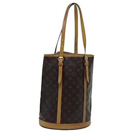 Louis Vuitton-LOUIS VUITTON Monogram Bucket GM Shoulder Bag M42236 LV Auth 72363-Monogram