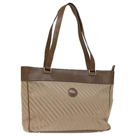 Gucci-GUCCI Borsa Tote Canvas Beige Marrone Auth 72800-Marrone,Beige