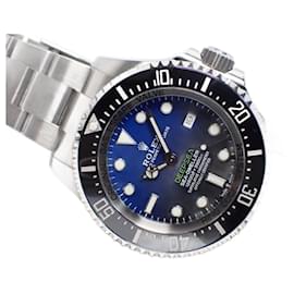 Rolex-ROLEX Sea-Dweller Deepsea D esfera azul 126660 '21 comprado para hombre-Plata