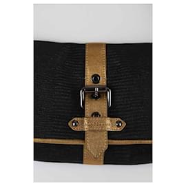 Longchamp-Black Top Handle Bag-Black