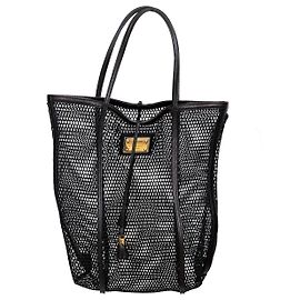 Dolce & Gabbana Mesh Tote Bag Black