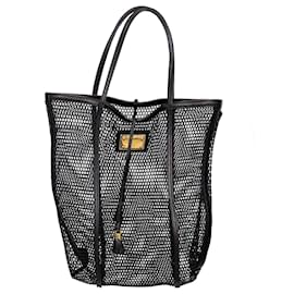 Dolce & Gabbana-Dolce & Gabbana Mesh Tote Bag-Black