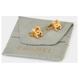 Chanel-Joias CHANEL CC em metal dourado - 101640-Dourado