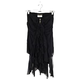 Saint Laurent-silk skirt-Black