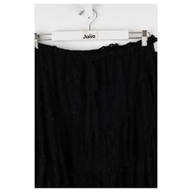 Jean Paul Gaultier-Mini falda negra-Negro