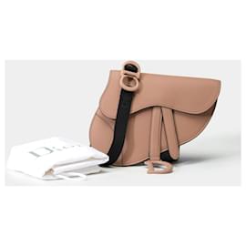 Dior-Bolso Saddle DIOR en cuero rosa - 101852-Rosa