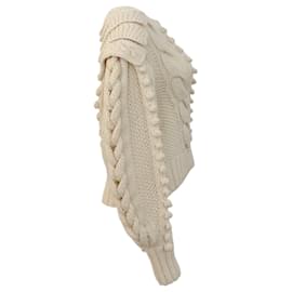 Autre Marque-Ulla Johnson Pull à manches longues en laine ivoire-Écru