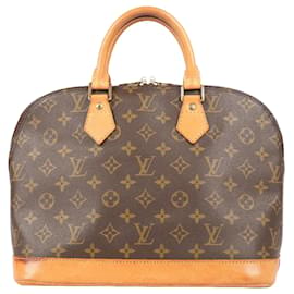 Louis Vuitton-LOUIS VUITTON Monogram Canvas Alma PM Handbag M51130-Brown