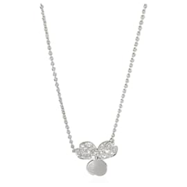 Tiffany & Co-TIFFANY & CO. Ciondolo con diamanti fiori di carta in platino-Altro