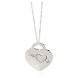 Tiffany & Co-TIFFANY & CO. Return To Tiffany Heart & Arrow  Necklace in  Sterling Silver-Other