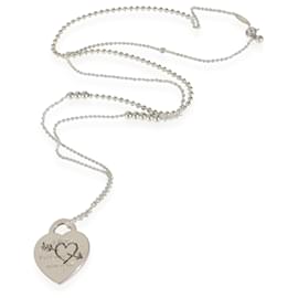 Tiffany & Co-TIFFANY & CO. Return To Tiffany Heart & Arrow  Necklace in  Sterling Silver-Other
