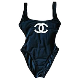 Chanel-Chanel swimsuit-Black,White