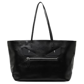 Fendi-Fendi Leather Monster Face Tote Bag  Leather Tote Bag 8BH185 in good condition-Other