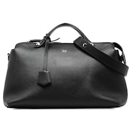 Fendi-Fendi Large By The Way Boston Bag Sac à bandoulière en cuir en excellent état-Autre