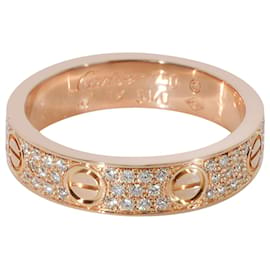 Cartier-Cartier Love Diamant Pavé-Ring in 18k Rosegold 0.31 ctw-Metallisch