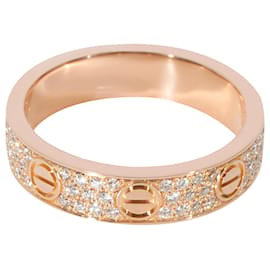 Cartier-Cartier Love Diamant Pavé-Ring in 18k Rosegold 0.31 ctw-Metallisch
