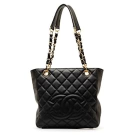Chanel-Chanel CC Caviar Petite Shopping Tote Leather Tote Bag in Good condition-Other