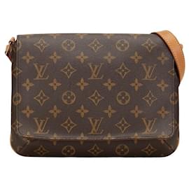 Louis Vuitton-Louis Vuitton Bolsa de ombro de lona Musette Tango M51257 em boa condição-Outro