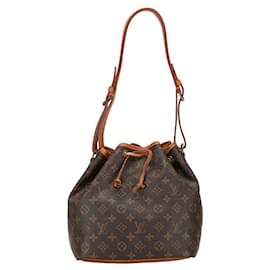 Louis Vuitton-Louis Vuitton Petit Noe Canvas Shoulder Bag M42226 in fair condition-Other