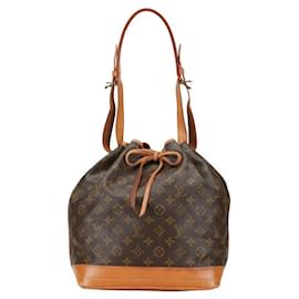 Louis Vuitton-Louis Vuitton Noe Canvas Shoulder Bag M42224 in fair condition-Other