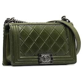 Chanel-Chanel Claasic Le Boy Flap Bag  Leather Shoulder Bag in Good condition-Other