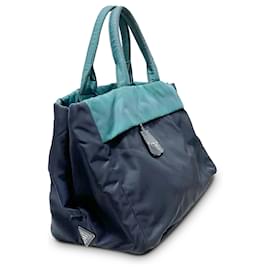 Prada-Prada - Wende-Tasche aus Tessuto, Blau-Blau,Marineblau