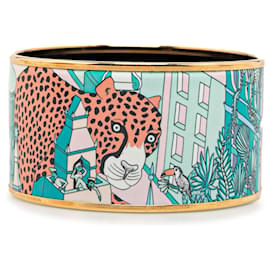 Hermès-Brazalete de esmalte extra ancho azul Hermès-Azul,Otro