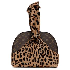 Louis Vuitton-Louis Vuitton Marron Azzedine Alaia Monogram Léopard Alma-Marron