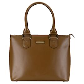 Burberry-Burberry Brown Leather Tote-Brown