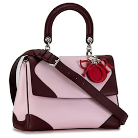 Dior-Bolso satchel Dior rosa mediano tricolor Be Dior-Rosa