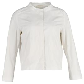 Jil Sander-Chaqueta Corta Jil Sander de Seda Blanca-Blanco