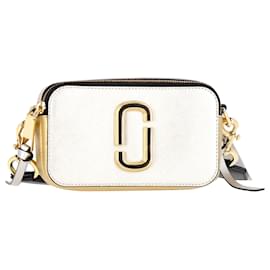 Marc Jacobs-Marc Jacobs Small Snapshot Camera Bag in White Leather-White