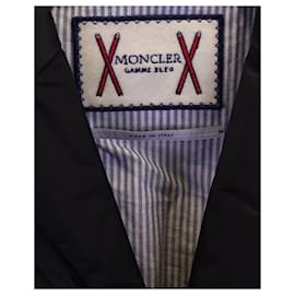 Moncler-Moncler Gamme Bleu Utility Jacke aus schwarzem Nylon-Schwarz