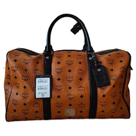 MCM-Visetos travel bag-Cognac