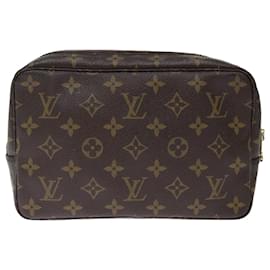 Louis Vuitton-Louis Vuitton Monogram Trousse Toilette 23 Clutch Bag M47524 LV Auth 71415-Monogram