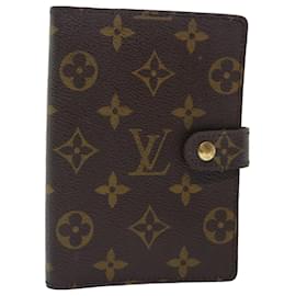 Louis Vuitton-LOUIS VUITTON Monogram Agenda PM Day Planner Cover R20005 Auth LV 72085-Monogramme