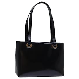 Gucci-GUCCI Shoulder Bag Patent Leather Black 002 2058 0480 0 Auth bs13828-Black