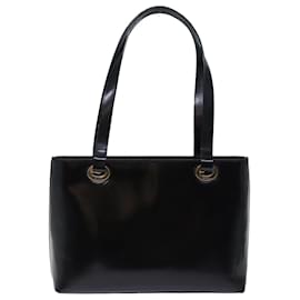 Gucci-GUCCI Shoulder Bag Patent Leather Black 002 2058 0480 0 Auth bs13828-Black