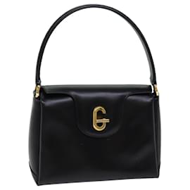 Gucci-GUCCI Hand Bag Leather Black 000 406 1080 auth 72690-Black