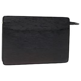 Louis Vuitton-LOUIS VUITTON Epi Pochette Homme Clutch Bag Black M52522 LV Auth th4796-Black