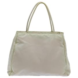 Prada-PRADA Hand Bag Nylon Beige Auth 72704-Beige
