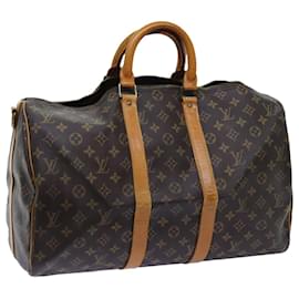 Louis Vuitton-Louis Vuitton Monogram Keepall Bandouliere 45 Boston Bag M.41418 LV Auth 71750-Monogramm