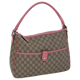 Gucci-GUCCI GG Supreme Shoulder Bag PVC Beige 189898 Auth ac2964-Beige